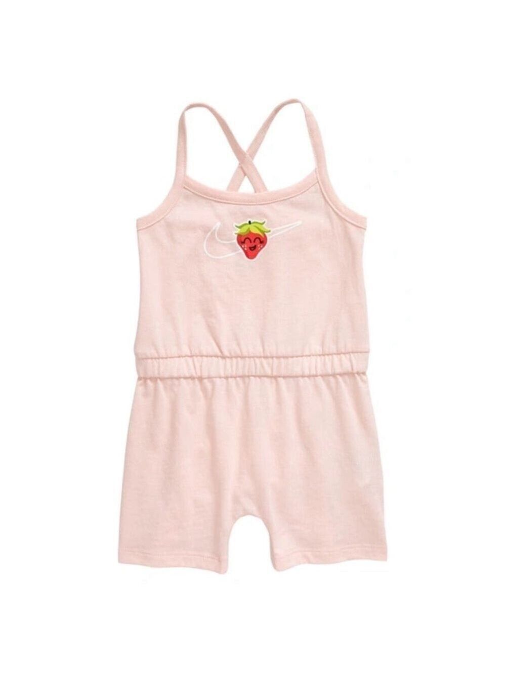 Nike Lil Fruits Strawberry Criss Cross Straps Shorts Jumpsuit Romper